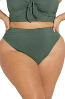 Artesands Aria Richter High Waist Bikini Bottoms Olive at Nordstrom, Us