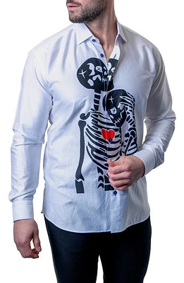 Maceoo Fibonacci Till Death White Button-Up Shirt at Nordstrom,