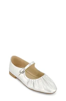 Sam Edelman Kids' Maeve Micah Mary Jane Flat Silver at Nordstrom, M