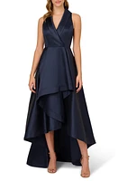 Adrianna Papell Tuxedo High-Low Satin Gown at Nordstrom,