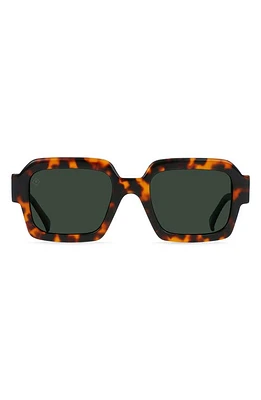 RAEN Mystiq 52mm Polarized Square Sunglasses in Huru /Green Polar at Nordstrom