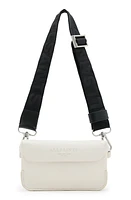 AllSaints Zoe Leather Crossbody Bag in Desert White at Nordstrom