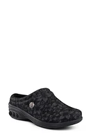 Therafit Molly Leather Clog Black/Grey Flowers at Nordstrom,