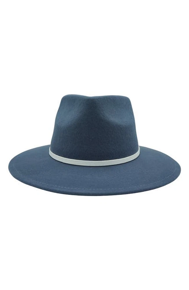 MODERN MONARCHIE Wool Fedora in Denim Blue at Nordstrom