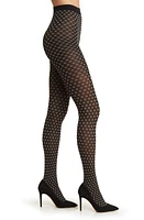 Oroblu Little Flowers Tights in Black at Nordstrom, Size Large