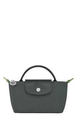 Longchamp Le Pliage Recycled Canvas Cosmetics Case in Graphite at Nordstrom