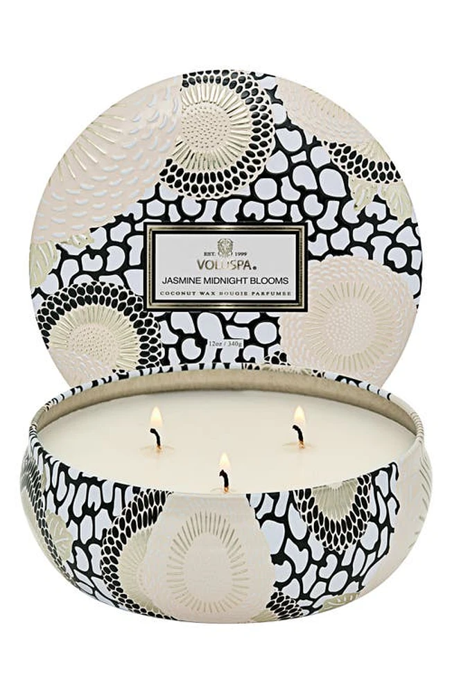 Voluspa Jasmine Midnight Blooms 3-Wick Candle at Nordstrom, Size One Size Oz