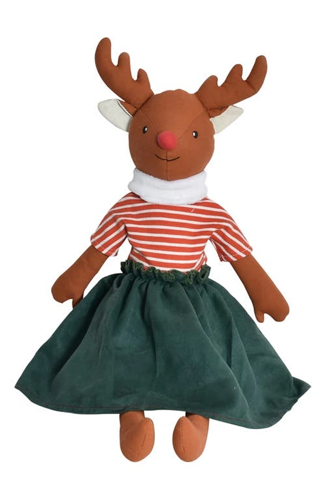 Tikiri Red Stripe Reindeer Doll in Na at Nordstrom