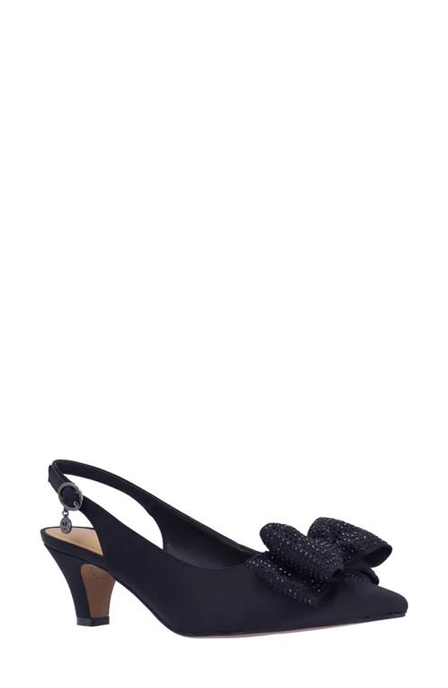 J. Reneé Weslee Slingback Pointed Toe Pump Black at Nordstrom,