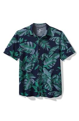 Tommy Bahama Shadows Paradise Camp Shirt Indigo at Nordstrom,