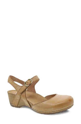 Dansko Tiffani Wedge Pump Tan Milled Burnished at Nordstrom,