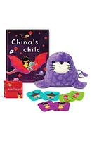 Worldwide Buddies China's Child Book, Spotted Seal Plush Toy & Memory Card Game Set in Brown at Nordstrom