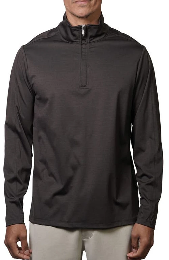 Fundamental Coast Cruz Quarter Zip Top Phantom Black at Nordstrom,