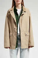 The Row Frank Cotton Twill Chore Jacket Beige at Nordstrom,