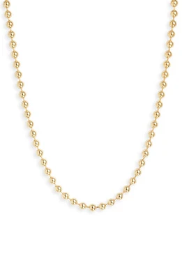 MIRANDA FRYE Manhattan Ball Chain Necklace in Gold at Nordstrom