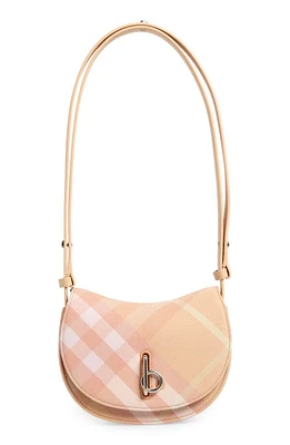 burberry Mini Rocking Horse Check Shoulder Bag in Peach at Nordstrom