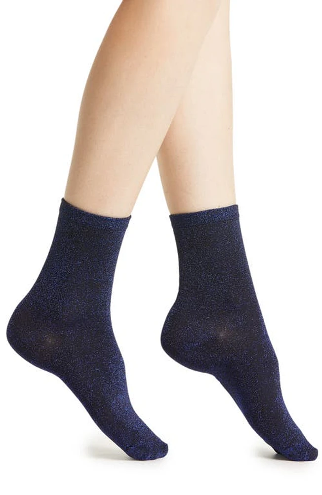 HIGH HEEL JUNGLE Glitterati Socks in Sapphire at Nordstrom