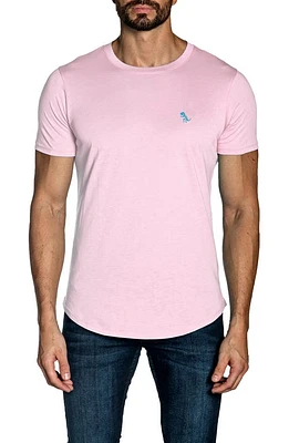 Jared Lang T-Rex Embroidered T-Shirt Pink at Nordstrom,