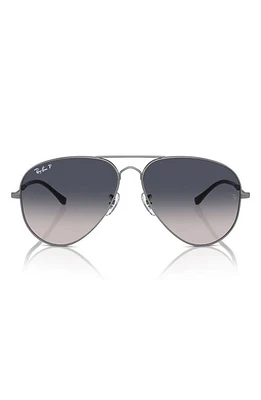 Ray-Ban Old Aviator 58mm Polarized Sunglasses in Gunmetal at Nordstrom