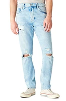 Lucky Brand 410 Ripped Athletic Straight Leg Jeans Blue Agave at Nordstrom, X 32