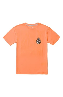 Volcom Kids' Flamed Cotton Graphic T-Shirt Turbo Orange at