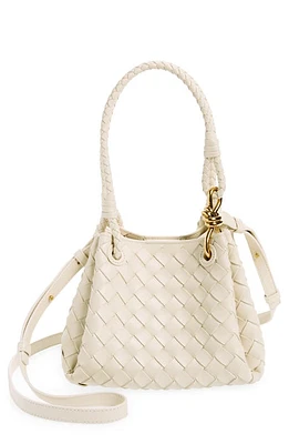 Bottega Veneta Small Andiamo Intrecciato Leather Crossbody Bag in Sea Salt at Nordstrom