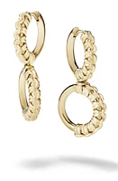 Cast The Knot Drop Hoop Earrings in Gold at Nordstrom