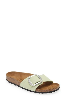 Birkenstock Madrid Big Buckle Slide Sandal Faded Lime at Nordstrom,