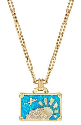 NeverNoT Travel Suitcase Pendant Necklace in at Nordstrom