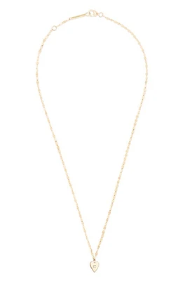 Lana Solo Mini Heart Diamond Pendant Necklace in Yg at Nordstrom