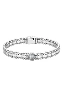 LAGOS Caviar Spark Diamond Station Bracelet in Silver/Diamond at Nordstrom