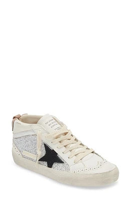 Golden Goose Mid Star Low Top Sneaker White/Black at Nordstrom,