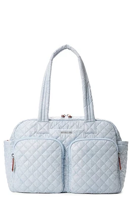 MZ Wallace Nik Quilted Duffle Bag in Chambray at Nordstrom