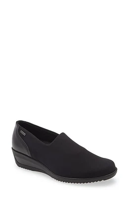 Zahara Gore-Tex Waterproof Wedge Loafer Black Fabric at Nordstrom,