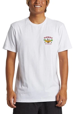 Quiksilver Hawaii Collection Big Man Graphic T-Shirt in White at Nordstrom, Size Small