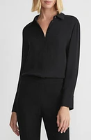 Lafayette 148 New York Scottie Silk Button-Up Blouse at Nordstrom,