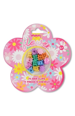 Iscream Kids' Flower Power Assorted 14-Pack Hair Clips in Pink Multi at Nordstrom