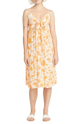 Volcom My Moon Print Sleeveless Dress in Dust Gold at Nordstrom, Size Medium