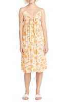 Volcom My Moon Print Sleeveless Dress in Dust Gold at Nordstrom, Size Medium