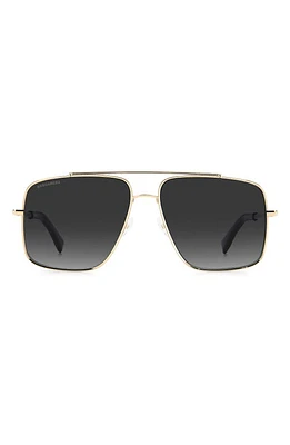 Dsquared2 60mm Square Sunglasses in Gold at Nordstrom