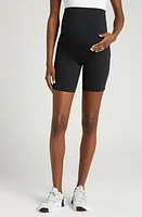 Nike Dri-FIT One High Waist 8-Inch Maternity Biker Shorts in Black at Nordstrom, Size X-Large