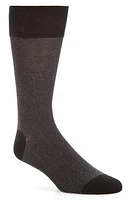 Cole Haan Piqué Texture Crew Socks in Black at Nordstrom