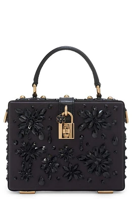 Dolce & Gabbana Beaded Box Bag in Black at Nordstrom