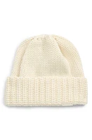 Saint Laurent Cuffed Cashmere Beanie in Off White at Nordstrom, Size Medium