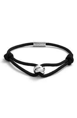 Degs & Sal Trinity Rope Bracelet in Blak at Nordstrom