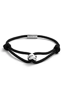 Degs & Sal Trinity Rope Bracelet in Blak at Nordstrom