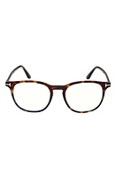 TOM FORD 50mm Blue Light Blocking Glasses in Dark Havana at Nordstrom