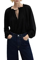 MANGO Puff Sleeve Shirt at Nordstrom,