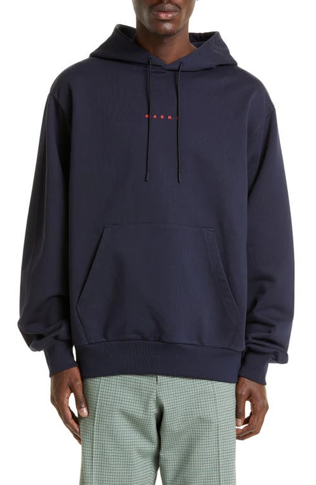 Marni Logo Cotton Hoodie Blumarine at Nordstrom, Us