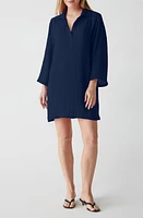 Michael Stars Long Sleeve Gauze Tunic Dress at Nordstrom,